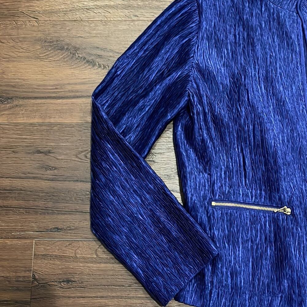 Chico’s Nwot Metallic Jacket Without Button/ Zipp… - image 3